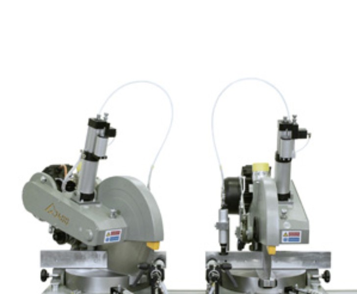 Double-head cutting-off machines Norma 2 Mobile heads rotation Emmegi